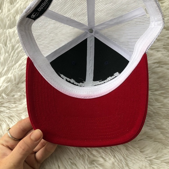 OUTDOOR CAP • Saltwater Cowboys Charleston Embroidered Snapback Hat Red/ Navy - Picture 8 of 12